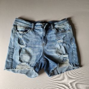 Judy Blue Paint Splatter Shorts Size Large